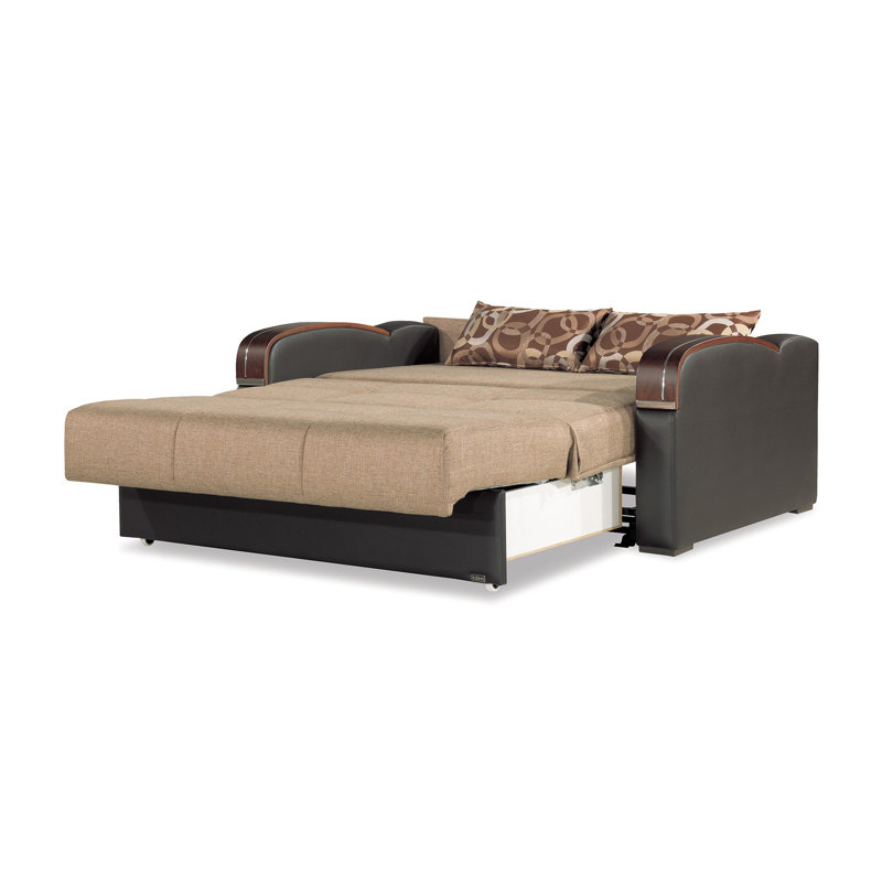 Causeuse convertible avec rangement Primenest, Brun