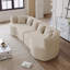 Canapé modulaire incurvé surdimensionné, 106,3 po, canapé nuage sans os moderne avec 6 coussins-45210873