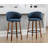 Kicha Upholstered Counter Stool with Solid Wood Frame-1576319798
