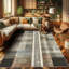 Machine Printed 152cm X 76cm Area Rug