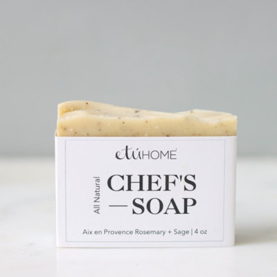 Savon à mains tout-naturel pour chef - romarin et sauge