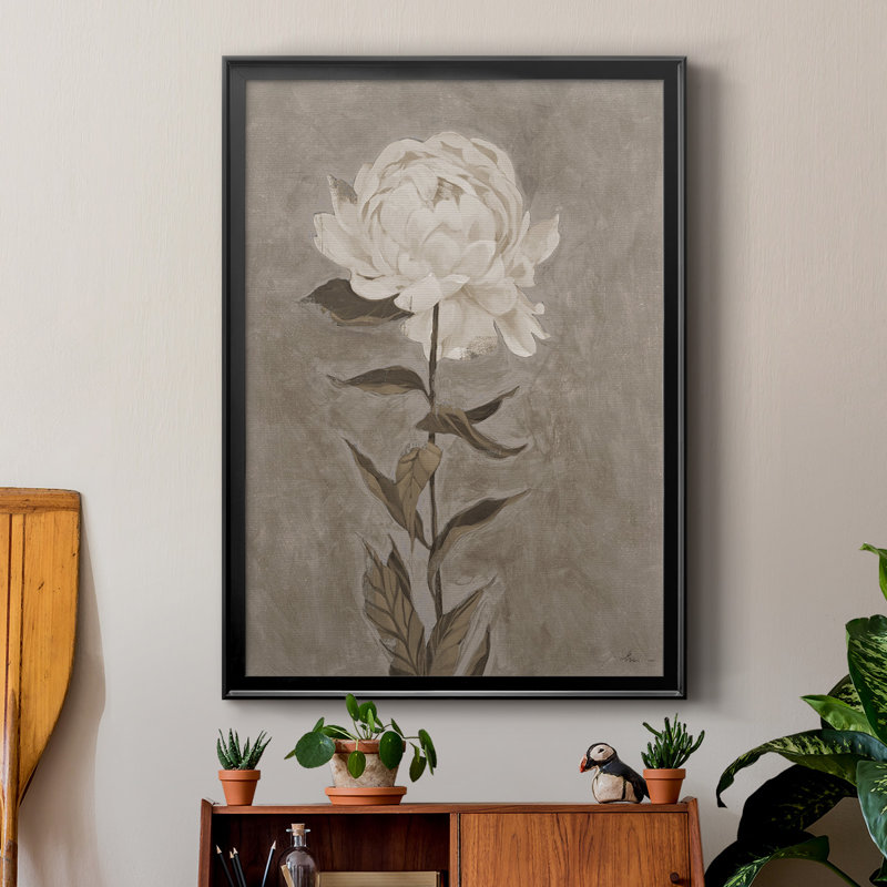 PRETTY AS A PEONY I " Pretty As A Peony I ", Black, 36.5" H x 26.5" W