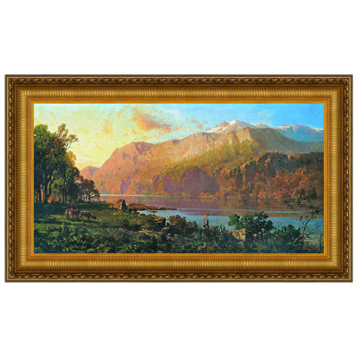 Emerald Lake Near Tahoe (1900), Picture Frame Print on Canvas