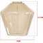 17.5cm H Glass Novelty Lamp Shade in Amber