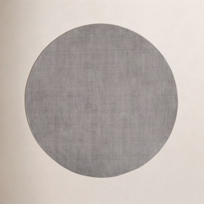 Crowe Dark Gray Hand-Loomed Striped Wool Rug