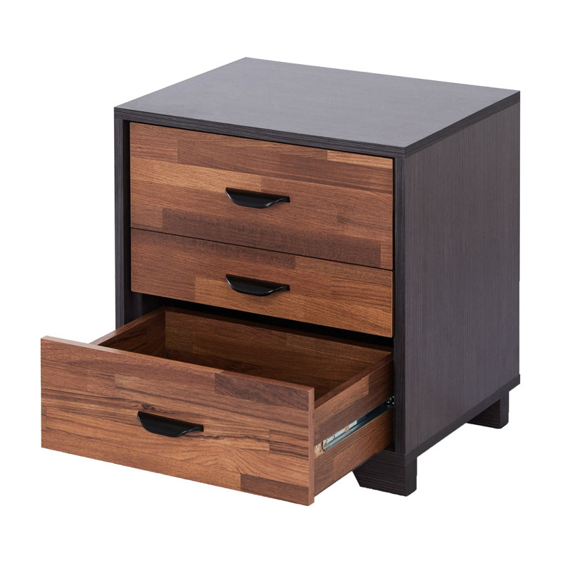 3 tables d'appoint en noyer et pour l'espace de vie