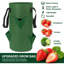 Boîte à fleurs suspendue en pots de 6 gallons avec 6 trous de plantation et 8 crochets en métal pour herbes fraises et tomates, vert