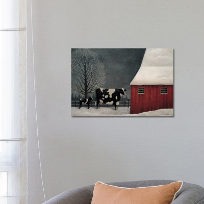 Midwest Winter by Lowell Herrero - Wrapped Canvas Painting