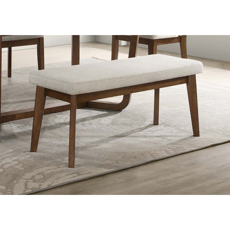Banc de salle à manger rembourré Mid-Century