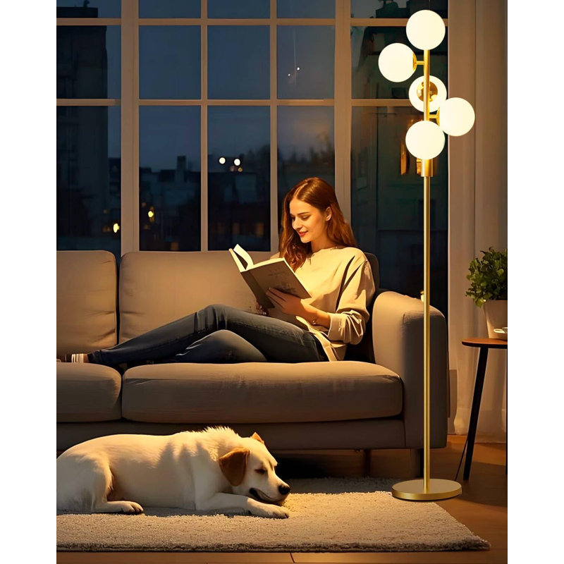 Adjustable Light Spherical Floor Lamp