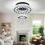 Lustre de plafond réglable moderne en cristal 16 po à 2 niveaux