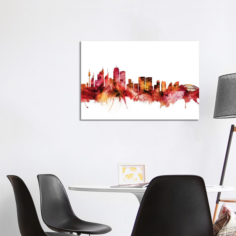 Sydney, Australia Skyline by Michael Tompsett - 1 Piece Wrapped Canvas Wall Art, 101.6 cm H x 66.04 cm W x 1.91 cm D