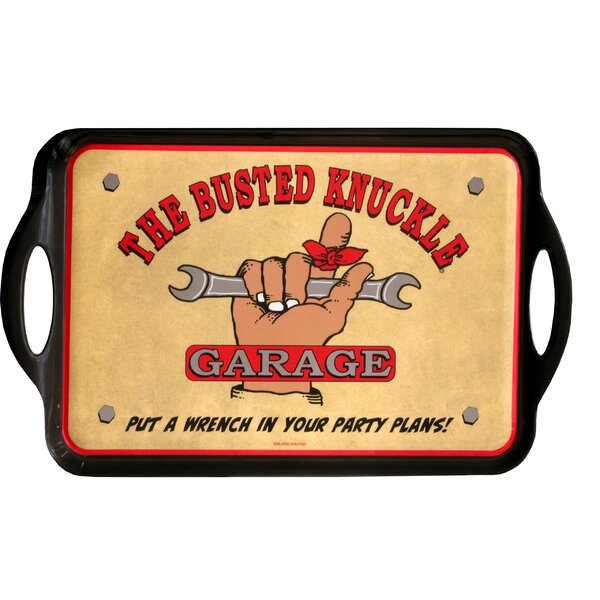 MotorHead Products Busted Knuckle Garage Melamine Tray | Wayfair