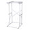 BCDPW Series BLACK+DECKER BWDS Washer Dryer Stacking Rack Stand, White