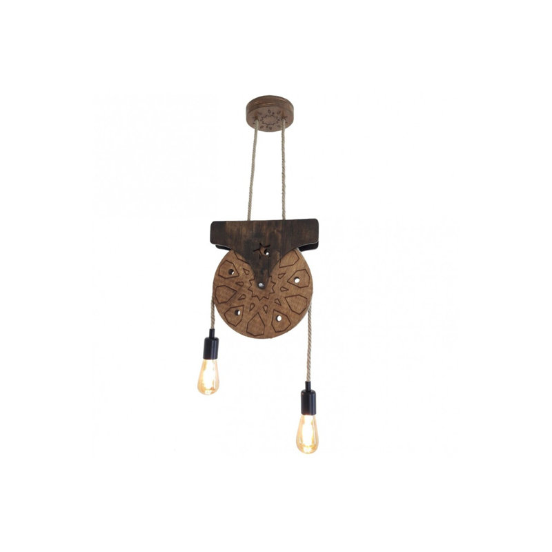 Lustre unique à 2 lumières Nayla