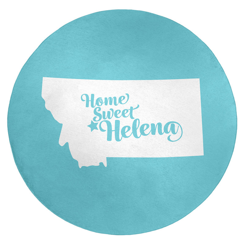 Tapis en poly-chenille montana hélène, Rond 5 pi