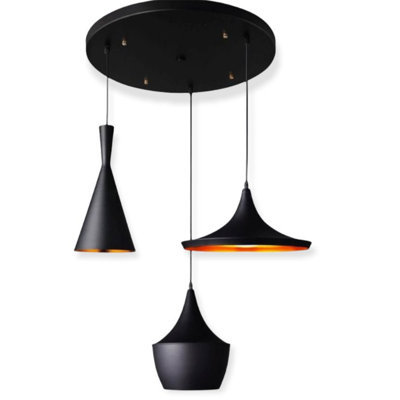 Arvil 3 - Light Black Kitchen Island Pendant