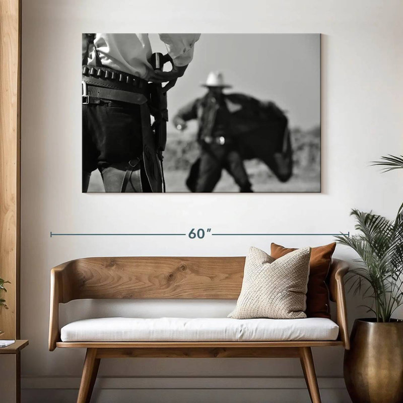 Lelar Cowboy Duel, 32" H x 48" W