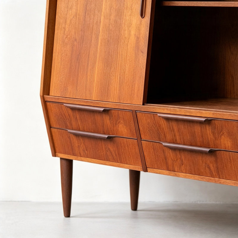 High Foot Sliding Door Buffet Table