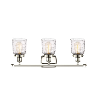 Éclairage pour meuble-lavabo en cuivre antique à 3 lumières Yaneira