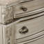 Table de chevet 1 pièce avec finition argent-777503735