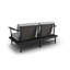 160cm Wide Ash Patio Sofa with Cushions-2016576797