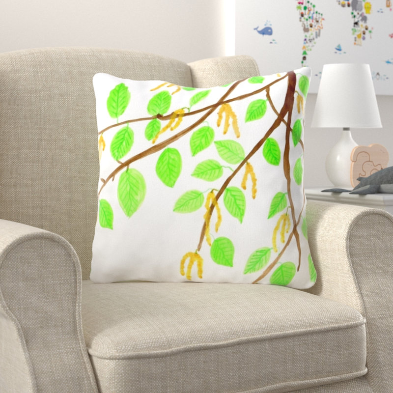 Coussin bouleau Burgett, Intérieur , Microsuède