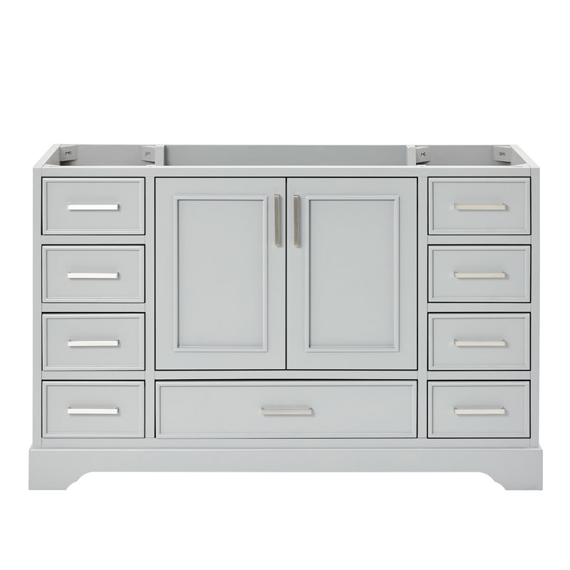 Peightyn 54.75'' Single Bathroom Vanity Base Only, Gray