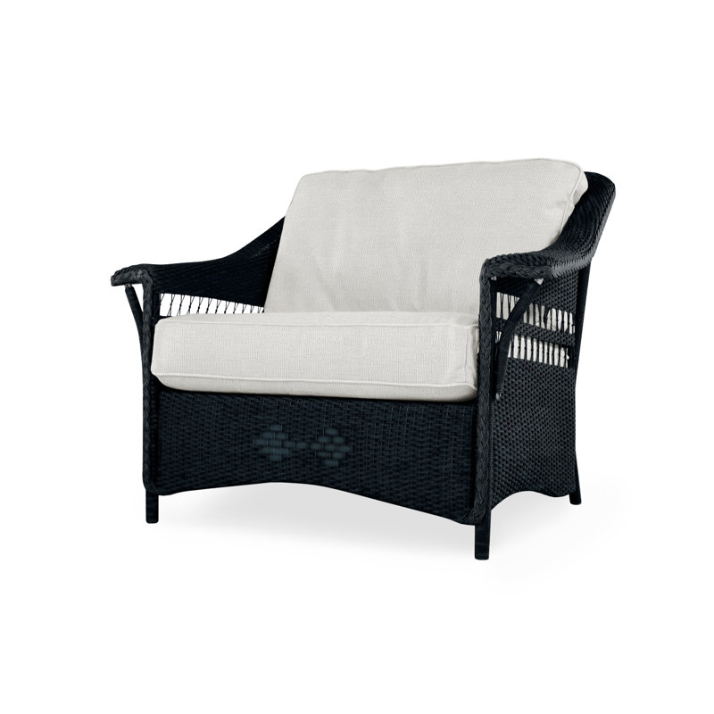 Nantucket Outdoor Lounge Chair, Ebony, Remy Cloud
