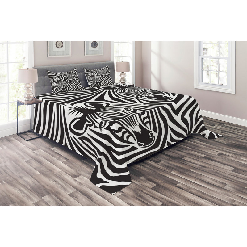 Polyester Coverlet, King Bedspread + 2 Shams