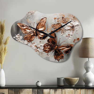 Bosnjak - Cloud Shape Large Floral 3D Wall Clock