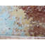 Tapis unique en laine noué à la main brun / bleu 8 pi 11 po x 11 pi 9 po Mahvesh