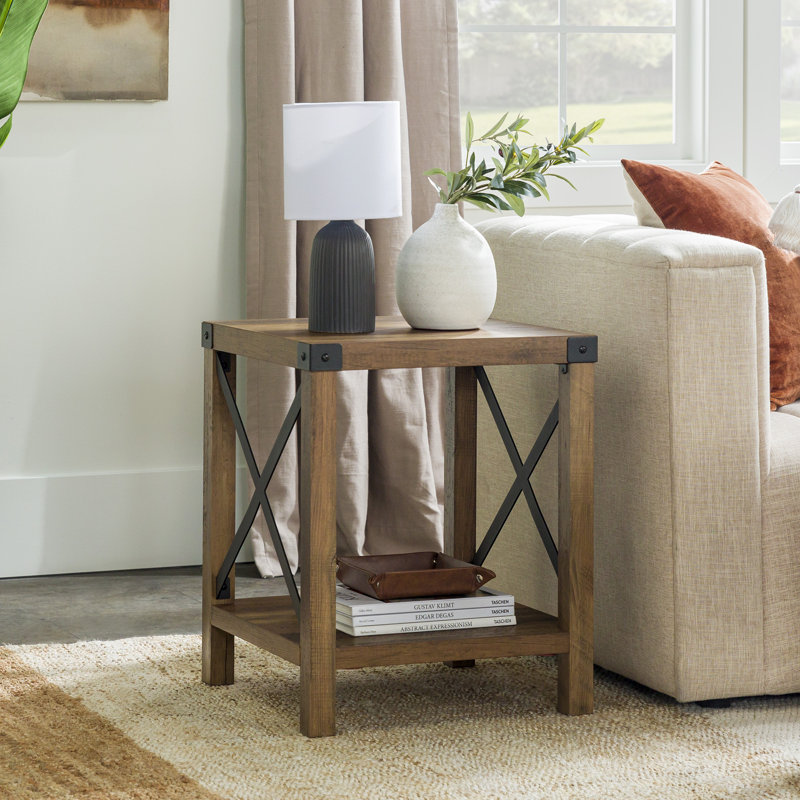 Tobergill End Table, Rustic Oak
