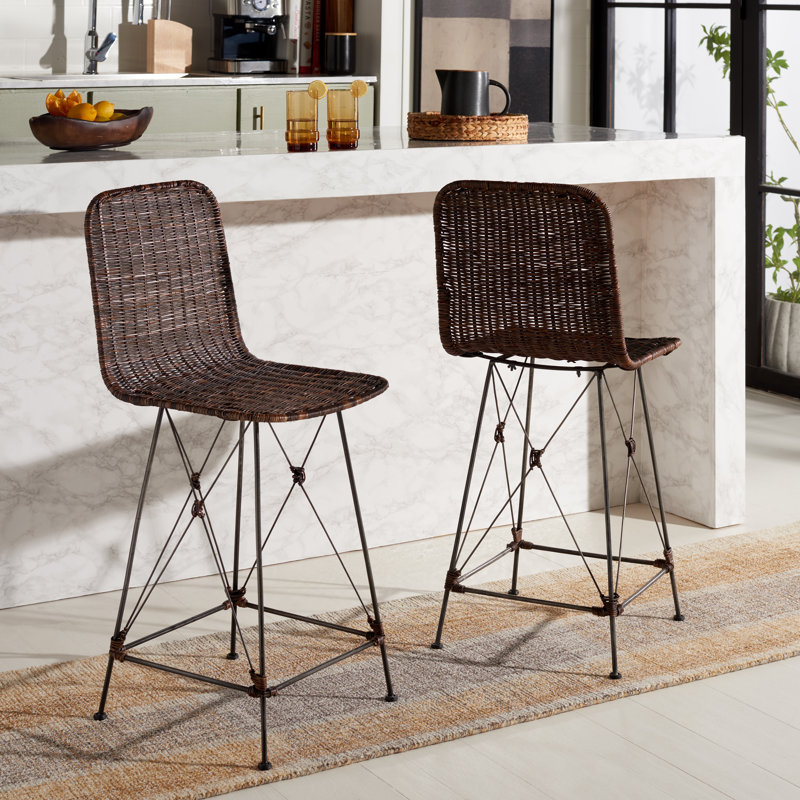 Tabouret de comptoir Finlaggan, Marron foncé