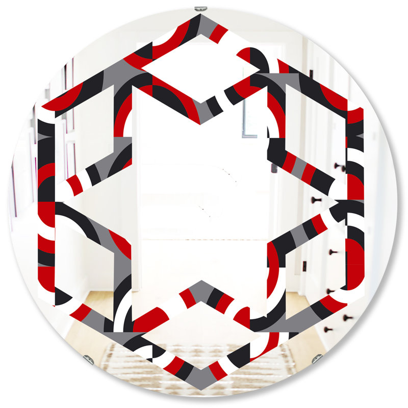 Miroir mural Hexagon Star, H 31,5 po x l po