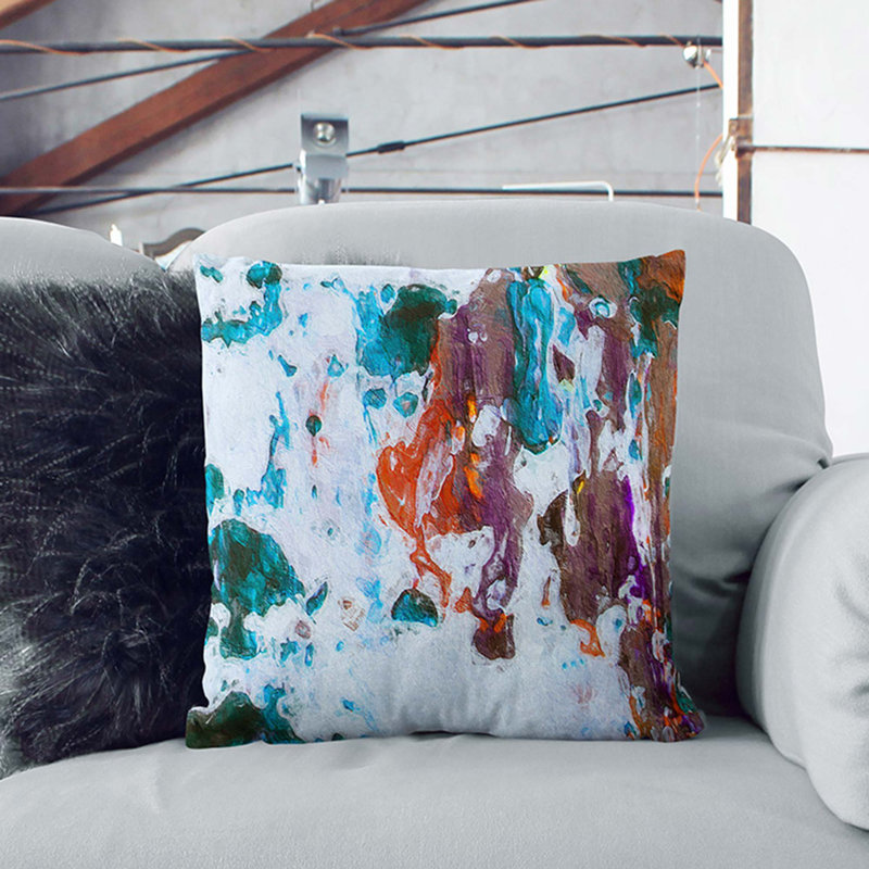 Abstract Square Throw Cushion, 40 x 40 cm