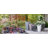 Cara 28" Square Composite Pot Planter with Plant Shelf-31645029