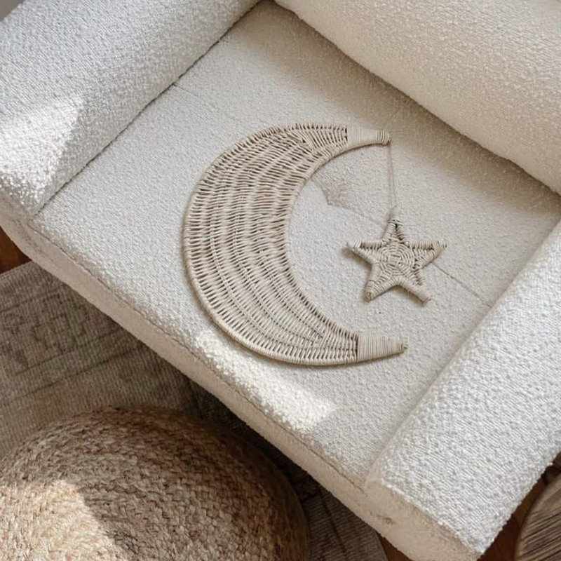 Coastal Wall Decor on Rattan