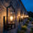 Outdoor Wall Light, 17" Modern Industrial Wall Sconce with Clear Glass,  Matte Black Exterior Wall Lantern for Porch, Patio, Garage & Front Door,  IP65 Waterproof