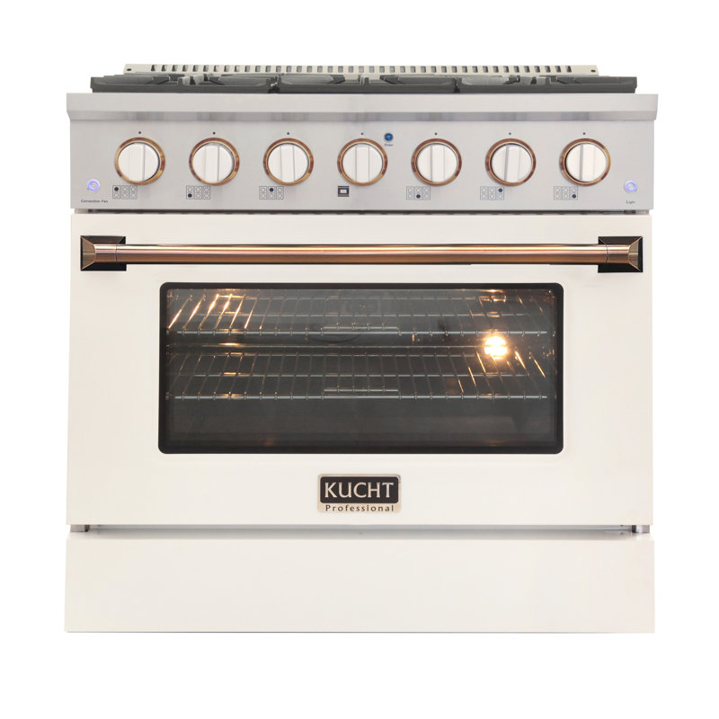 Professional Range 36" 5.2 cu.ft. Freestanding, Liquid Propane, White