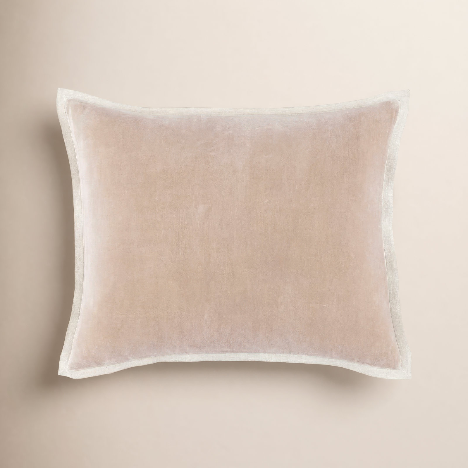 Gehry Velvet/Linen Decorative Pillow, Caramel, 16"H x 20"W, Pillow Cover Only - No Insert