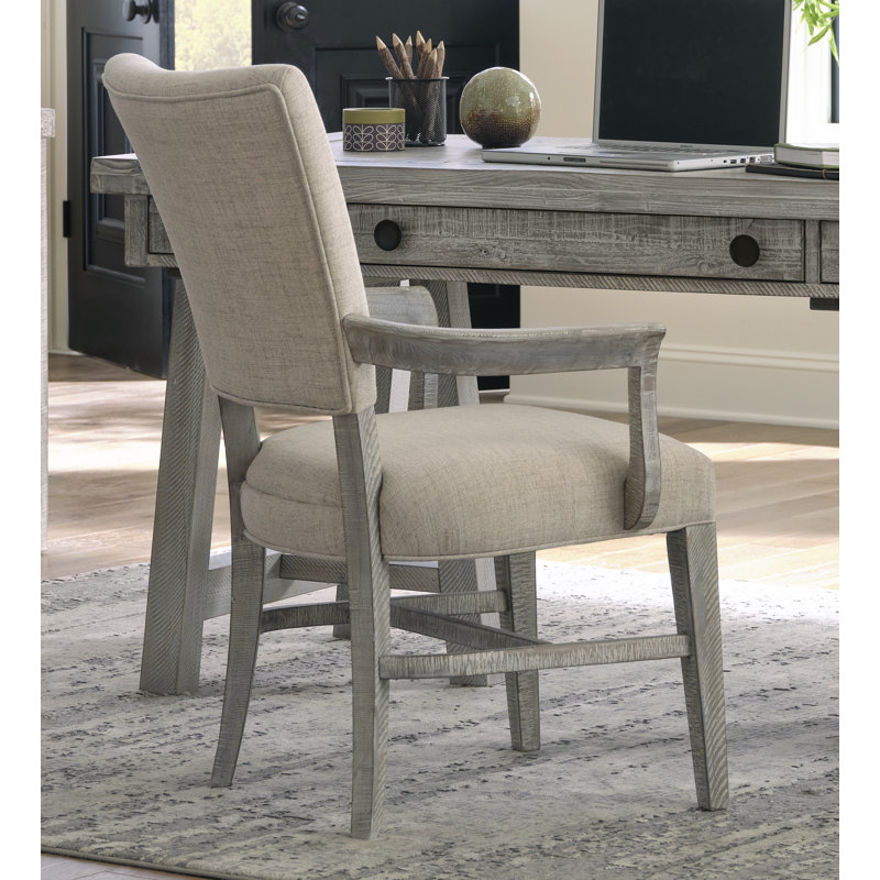 Studio 20 Upholstered Arm Chair, Beige Polyester