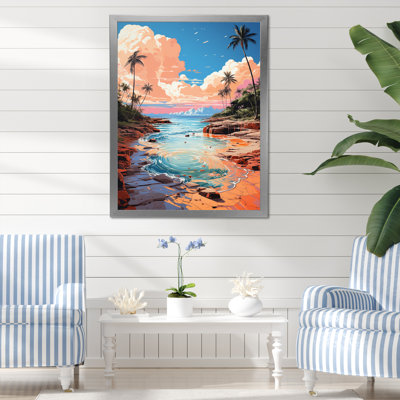 «Beach Photo Tropical Vibes», reproduction d'art sur toile