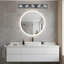 Luminaire de salle de bain 32 lumières DEL noir moderne de 32 pouces, luminaire mural carré en acrylique à abat-jour carré, éclairage miroir-247154270-247154265