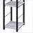 Desks, Antique White &amp; Black Writing Desk with 2-Tier Shelves | Metal, Synthetic Wood-121861431