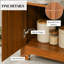 Armoire de rangement avec rangement, armoire à vin, armoire rétro