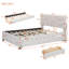 Lit plateforme tapissier avec lit gigogne-118090271