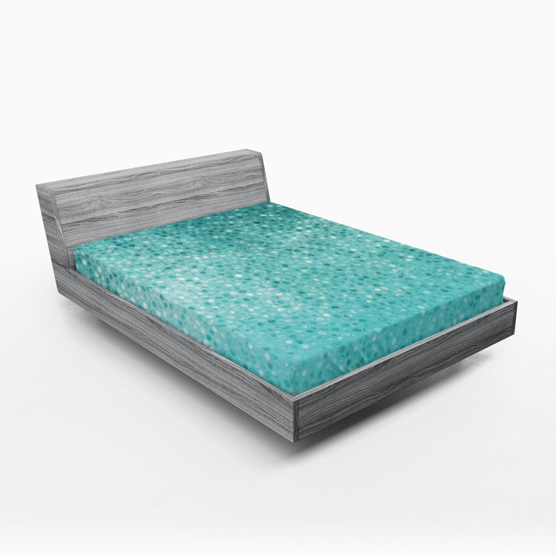 Drap-housse bleu et blanc Ambesonne, Drap-housse grand