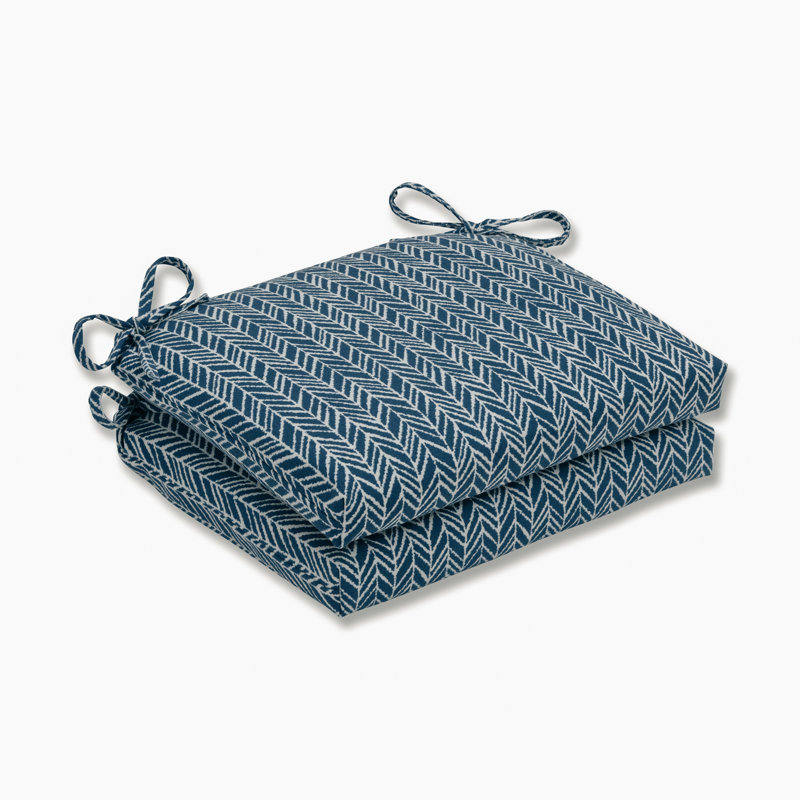Outdoor 3'' Dining Chair Seat Cushion, Blue