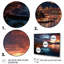 Canada, crépuscule sur toile, 3 pièces-2067479675
